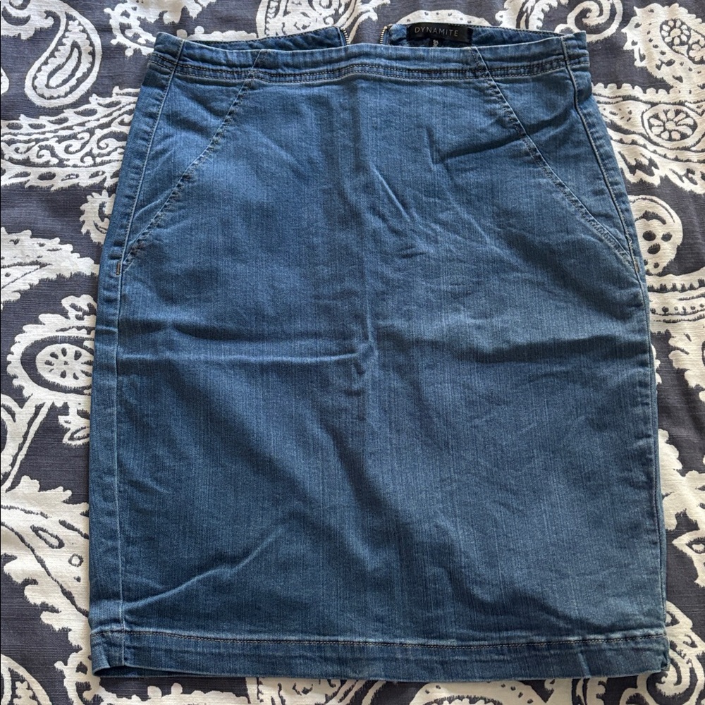Dynamite Blue Denim Skirt